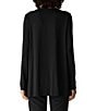 Eileen Fisher Fine Stretch Jersey Knit V-Neck Long Sleeve Tunic - Image 2