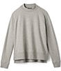Eileen Fisher Fleece Blend Speckled Mock Neck Long Raglan Sleeve Coordinating Top - Image 5