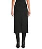 Eileen Fisher Flex Ponte Elastic Waist Midi Skirt, Color:Black - Image 2