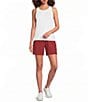 Eileen Fisher Garment Dyed Terry Elastic Waist Pull-On Shorts - Image 5