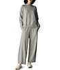 Eileen Fisher Heathered Fleece Barrel Coordinating Pull-On Pants - Image 3