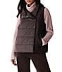 Eileen Fisher High Collar Sleeveless Quilted Vest - Image 1