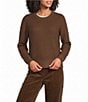 Eileen Fisher Italian Merino Wool Crew Neck Long Sleeve Sweater - Image 1