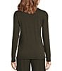 Eileen Fisher Organic Cotton Blend Knit Turtleneck Long Sleeve Top, Color:Wildland - Image 2