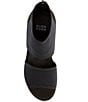 Color:Black - Image 5 - Leto Elastic Stretch Wedge Sandals