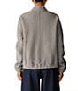 Eileen Fisher Lightweight Boiled Wool Stand Collar Long Sleeve Button-Front Jacket - Image 2
