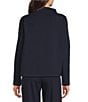 Eileen Fisher Lightweight Ponte Funnel Neck Long Sleeve Coordinating Top - Image 2