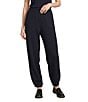 Eileen Fisher Lightweight Ponte Pull-On Ankle Lantern Jogger Pants - Image 1