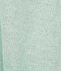 Eileen Fisher Organic Linen Cotton High Collar Long Sleeve Cardigan, Color:Pool - Image 4