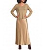 Eileen Fisher Luxurious Silk Charmeuse A-Line Pull-On Midi Skirt - Image 3