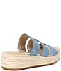 Color:Denim - Image 2 - Mayla Denim Espadrille Wedge Sandals