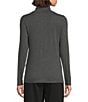 Eileen Fisher Organic Cotton Blend Melange Knit Turtleneck Long Sleeve Top, Color:Charcoal - Image 6