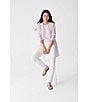 Color:Crystal Pink - Image 5 - Merino Wool Crepe Long Sleeve Side Slit Open-Front Cardigan