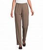 Eileen Fisher Cozy Brushed Terry Hug Slouch Pull-On Tapered Ankle Pants - Image 1