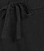 Eileen Fisher Organic Cotton Blend Stretch Jersey Elastic Drawstring Shorts, Color:Black - Image 4