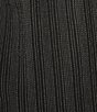 Eileen Fisher Organic Cotton Blend Yarn-Dyed Stripe Elastic Waist Wide Crop Pants, Color:Black - Image 4
