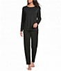 Eileen Fisher Organic Cotton Interlock Knit Coordinating Lantern Sleep Pants - Image 3