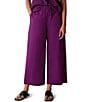 Eileen Fisher Organic Cotton Poplin Wide-Leg Pull-On Pants - Image 1