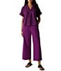Eileen Fisher Organic Cotton Poplin Wide-Leg Pull-On Pants - Image 3