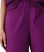 Eileen Fisher Organic Cotton Poplin Wide-Leg Pull-On Pants - Image 4