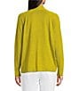 Eileen Fisher Organic Linen Blend Open Front Straight Hem Long Sleeve Cardigan, Color:Golden Pear - Image 3