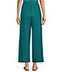 Eileen Fisher Organic Linen Elastic Waist Wide Leg Ankle Pants - Image 6