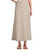 Eileen Fisher Organic Linen Midi A-Line Full Skirt - Image 5