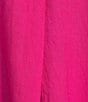Eileen Fisher Organic Linen Notch Collar Cap Sleeve Shirtdress, Color:Fuchsia - Image 3