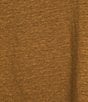 Color:Bronze - Image 3 - Organic Linen Stretch Jersey Knit Scoop Neck Sleeveless Relaxed Fit Tank