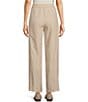 Color:Undyed Natural - Image 2 - Organic Linen Elastic Waist Relaxed Wide-Leg Pocketed Ankle Pants