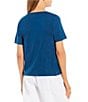 Color:Atlantis - Image 2 - Organic Pima Cotton Jersey Crew Neck Short Sleeve Tee Shirt