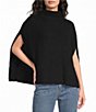 Eileen Fisher Peruvian Cotton Cloud Stand Collar Poncho - Image 1