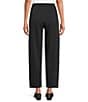 Eileen Fisher Petite Cozy Brushed Terry Flat Front Ankle Lantern Pants, Color:Black - Image 2