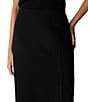 Eileen Fisher Petite Size Washable Flex Ponte Pull-On Side Slit Skirt - Image 3