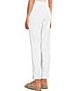 Color:White - Image 4 - Petite Size Washable Stretch Crepe Pull-On Slim Ankle Pants
