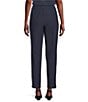 Color:Ocean - Image 2 - Petite Size Washable Stretch Crepe Pull-On Slim Ankle Pants