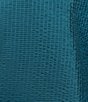 Eileen Fisher Plus Quilted Silk Round Neck Long Sleeve Jacket, Color:Habor - Image 4