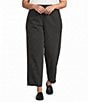 Eileen Fisher Plus Size Cotton-Blend Yarn-Dyed Stripe Pull-On Lantern Coordinating Pants - Image 1