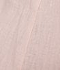 Color:Crystal Pink - Image 5 - Plus Size Organic Linen Lantern-Leg Pull-On Cropped Pants