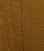 Color:Bronze - Image 4 - Plus Size Organic Linen Relaxed Wide-Leg Elastic Waist Pocketed Ankle Pants