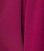 Color:Rhapsody - Image 4 - Plus Size Silk Georgette Crepe Boat Neck 3/4 Sleeve Tunic