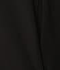 Color:Black - Image 3 - Plus Size Stretch Jersey Round Neck Cap Sleeve Sheath Dress