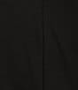 Color:Black - Image 4 - Plus Size Tencel Jersey Straight Cropped Pants