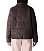 Eileen Fisher Quilted High Collar Long Sleeve Jacket - Image 2