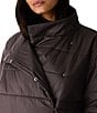 Eileen Fisher Quilted High Collar Long Sleeve Jacket - Image 3