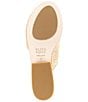 Color:Natural - Image 6 - Raffia Asymmetrical Slide Sandals