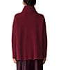 Eileen Fisher Recycled Wool Cashmere Blend Turtleneck Long Sleeve Sweater, Color:Deep Scarlet - Image 2