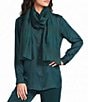 Eileen Fisher Silk Cotton Pucker Wrap Scarf - Image 1