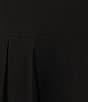 Eileen Fisher Silk Georgette Crepe Point Collar Long Sleeve Button-Front Shirt, Color:Black - Image 4