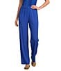 Eileen Fisher Silk Georgette Elastic Waist Wide Ankle Pants - Image 5